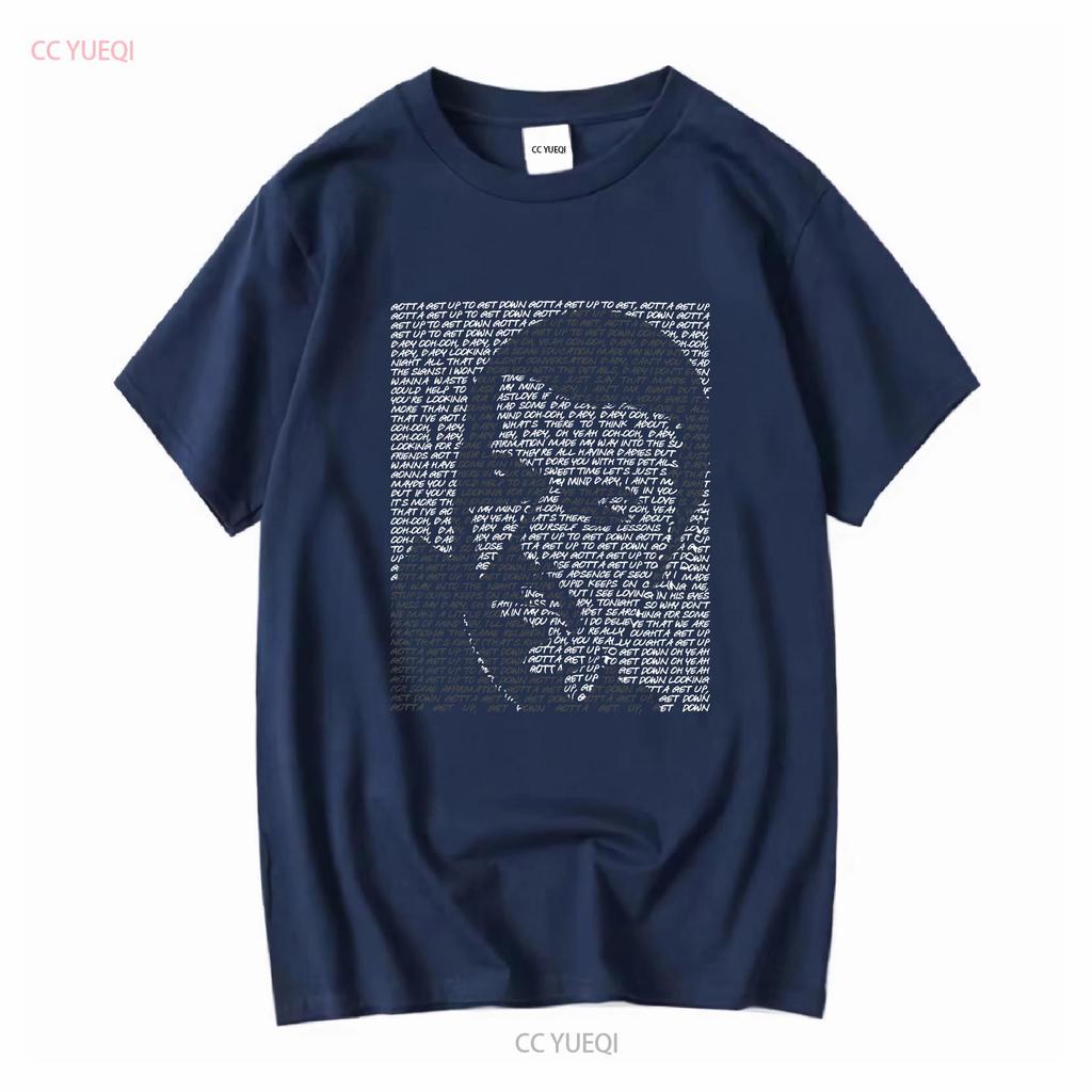 George Michael 'Fastlove' Lyrics Art T Shirt Hand Designed Tribute Merchandise Long or Short Sleeves Vintage Washed