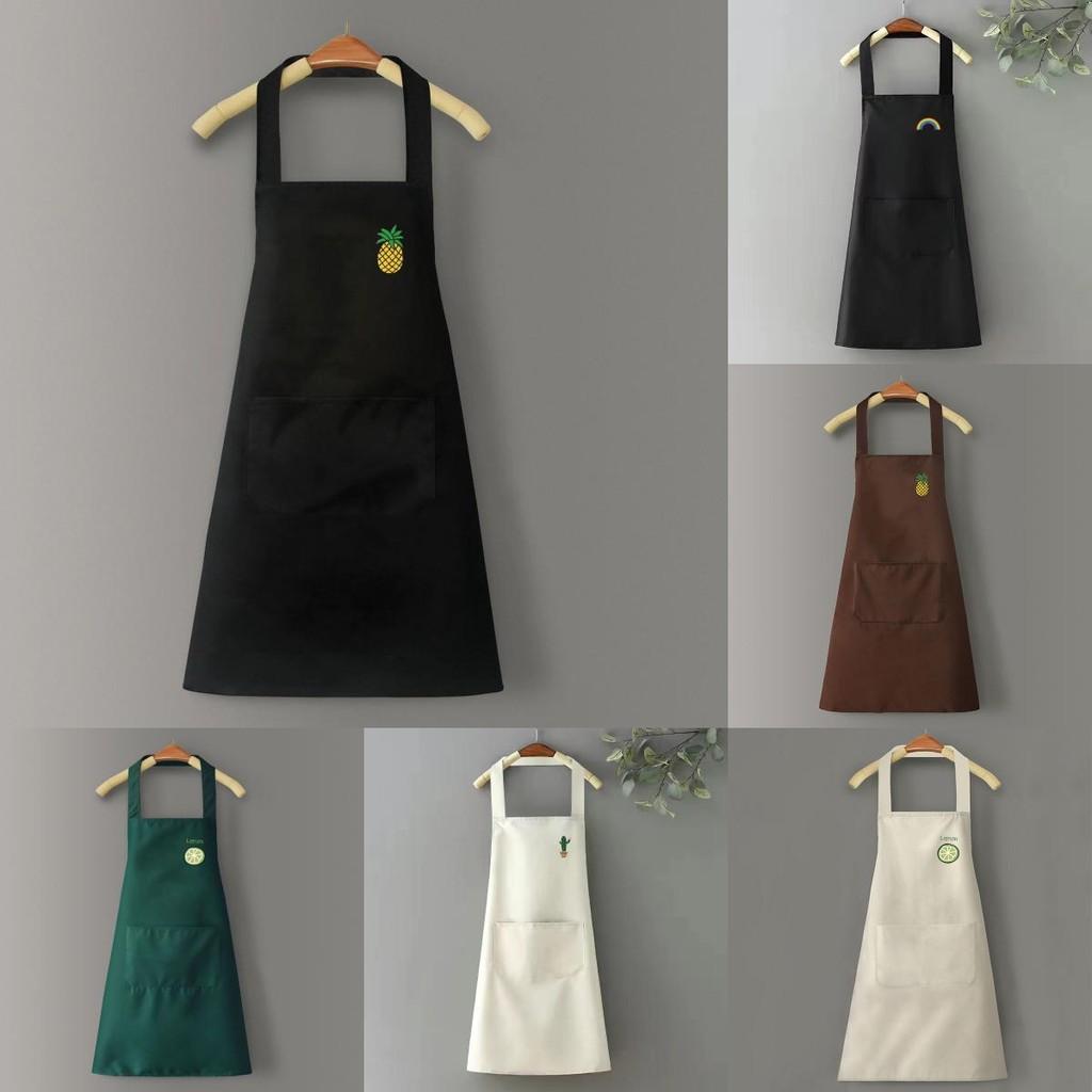 Cactus Rainbow Cartoon Apron Waterproof Oil Resistant Kitchen Restaurant Simple