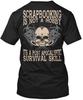 Scrapbook Is Not A Hobby It S Survival T-Shirt Made In the USA Size S To 5XL