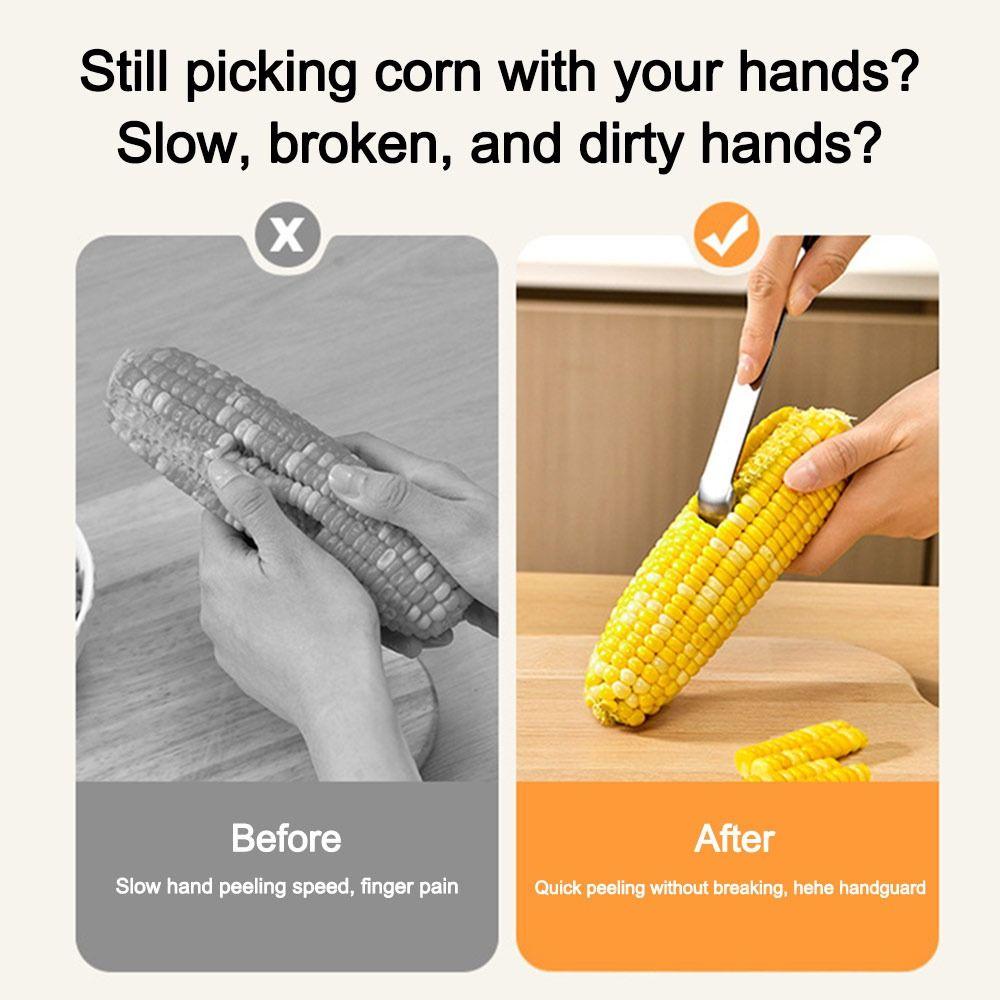 Easy To Clean Stainless Steel Corn Planer Manually Portable Corn Kernel Stripper Corn Stripping Shovel