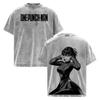 Fubuki ONE PUNCH-MAN Graphic T-shirt Manga Harajuku Washed Oversized T Shirt Men Women Clothing Harajuku Cotton Short Sleeve Tee