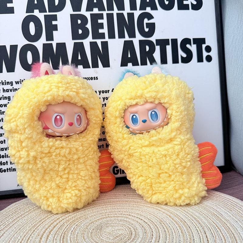 Cute Fried Shrimp Outfit Doll Clothes for Labubu Cartoon Cockroach Dinosaur Plush Clothes Clothes for Labubu V1 V2 V3 Dolls