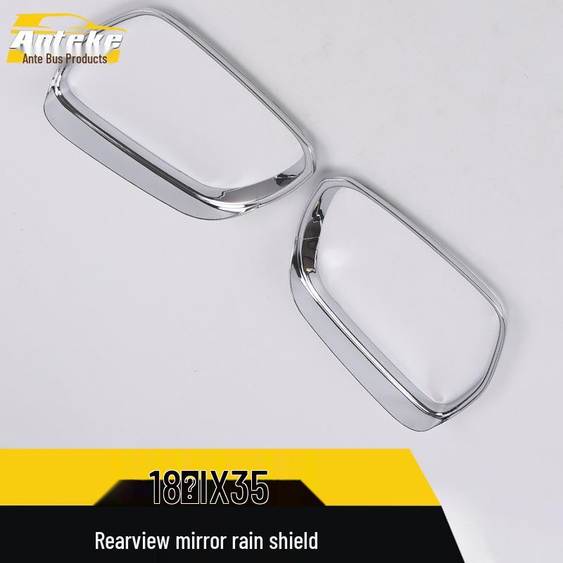 IX35 Rearview Mirror Rain Shield and Bright Ring Modification Kit for 18 Models