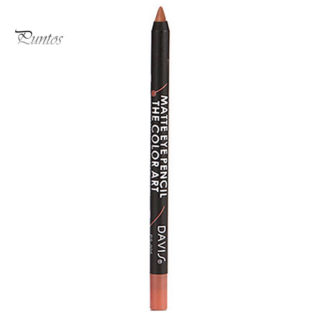 Puntos Waterproof Long Lasting 12 Colors Lipstick Pencil Silky Matte Lip Liner Cosmetic