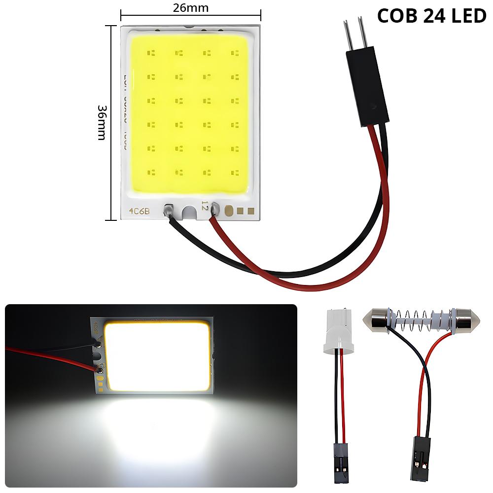 T10 Cob 24 SMD 36 SMD 48SMD Auto Led Fahrzeug Panel Lampen Auto Innen Leselampe Lampe Licht Dome Girlande