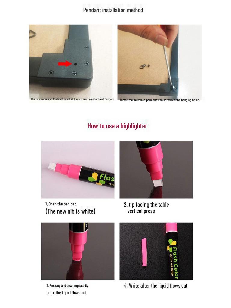 Zhao's LED Fluorescent Screen for Zheng Street Stall Advertising - Glowing Blackboard Sign for Night Markets