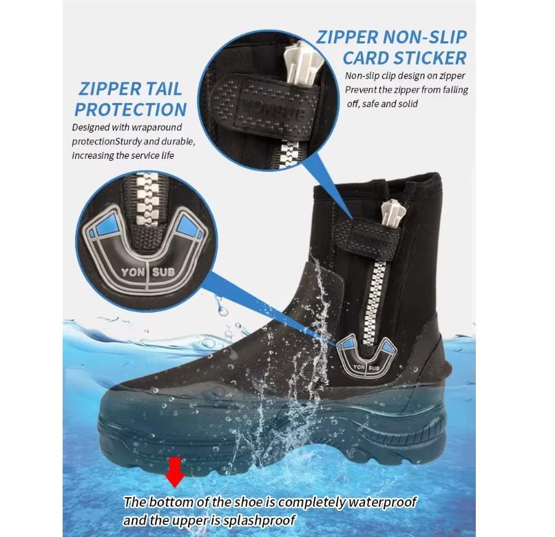 5mm Dive Boots Neoprene Wetsuit Boots Men Snorkeling Scuba Diving Water Beach Sports Wetsuit Boot