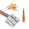 Stationery Metal Pencil Sharpener Pens Cutter Tool Office Sharpener Double Hole Pencil Sharpener