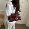 Trend underarm bag spring new fashion texture shoulder bag commuting niche design handbag women