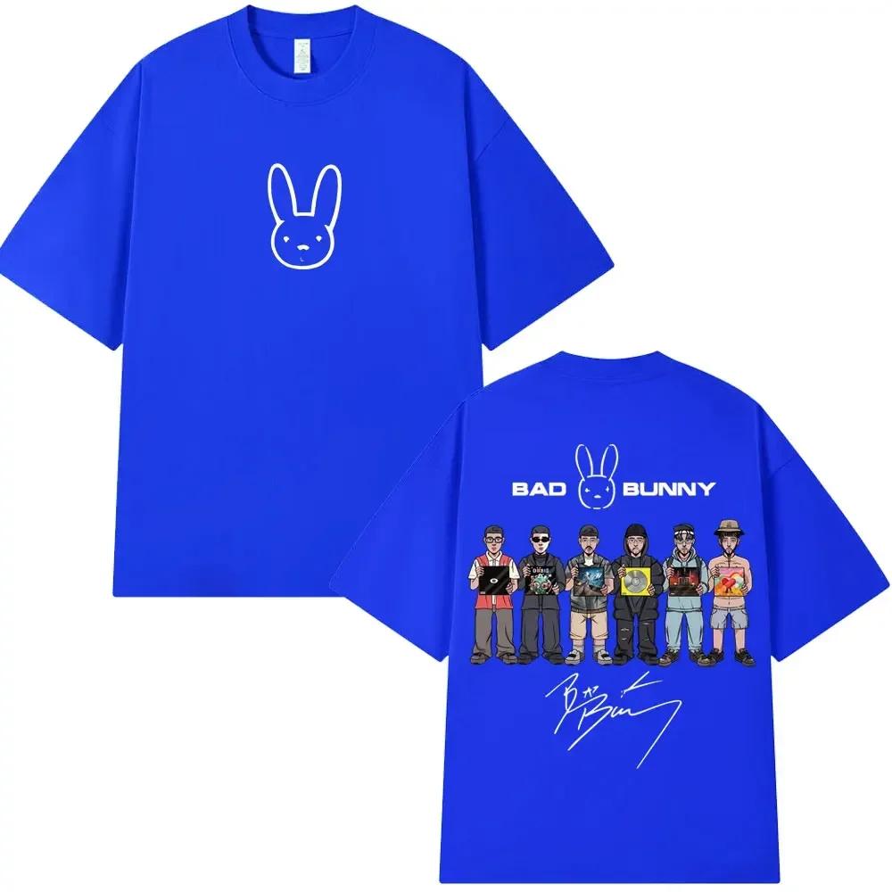 Rapper Bad Bunny Album Cover Print Tshirt Debi Tirar Mas Fotos Dtmf T Shirt Unisex Wounisex Clothe Fashion Hip Hop Oversized Tshirts