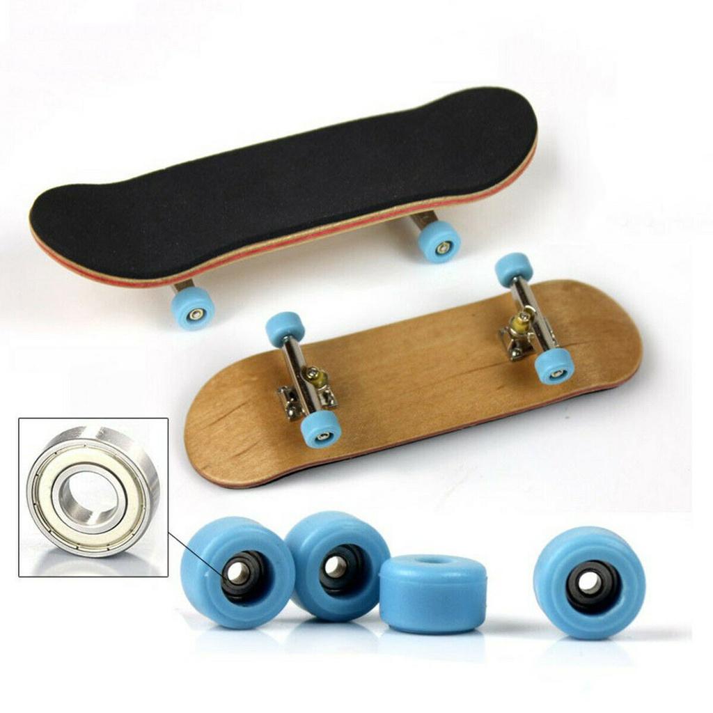 Complete Wooden Fingerboard With Foam Tape And Grit Box Ideal Gift For Skateboard Lovers