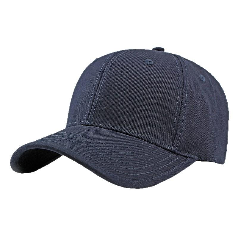 High quality pure cotton big head circumference hat men's and women's wide-brimmed baseball cap light board simple sunscreen visor large size cap