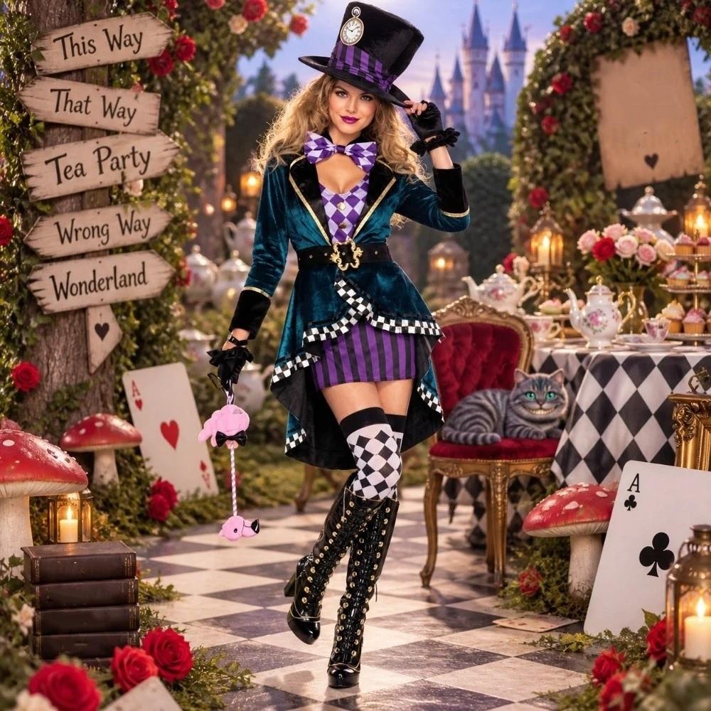 Fairy Tale Style Magician Cosplay Costume Fantasy Circus Performance Outfit Halloween