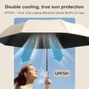 Umbrelă pliabilă cu ventilator, 3 viteze reglabile, USB reîncărcabilă, protecție UV, umbrelă portabilă, impermeabilă, rezistentă la vânt, vară în aer liber, soare, ploaie, umbrelă