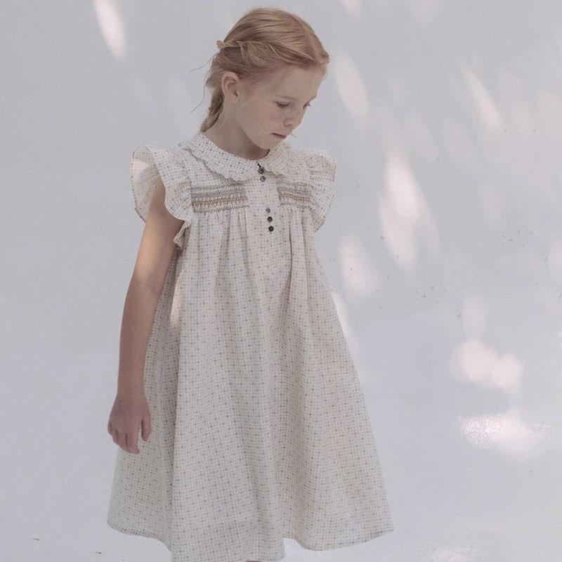 2025 Spring/Summer LOU New Children's Sleeveless Tencel Cotton Dress Collection