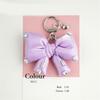 Elegant Butterfly Bowknot Keychain with Sparkling Rhinestones Detail Sturdy Alloy Construction Pendant Trendy Women
