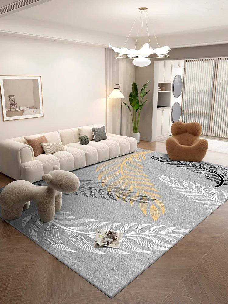 Nordic Style Textured Area Rug for Living Room Bedroom Oversized Machine Washable Non-Slip Soft Floor Mat
