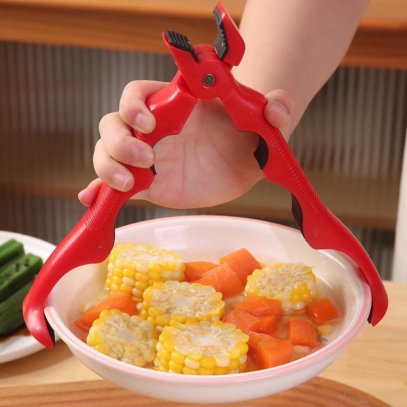 Anti-Scald Bowl & Plate Lifter: 3-in-1 Anti-Slip Kitchen Clip for Heat Insulation