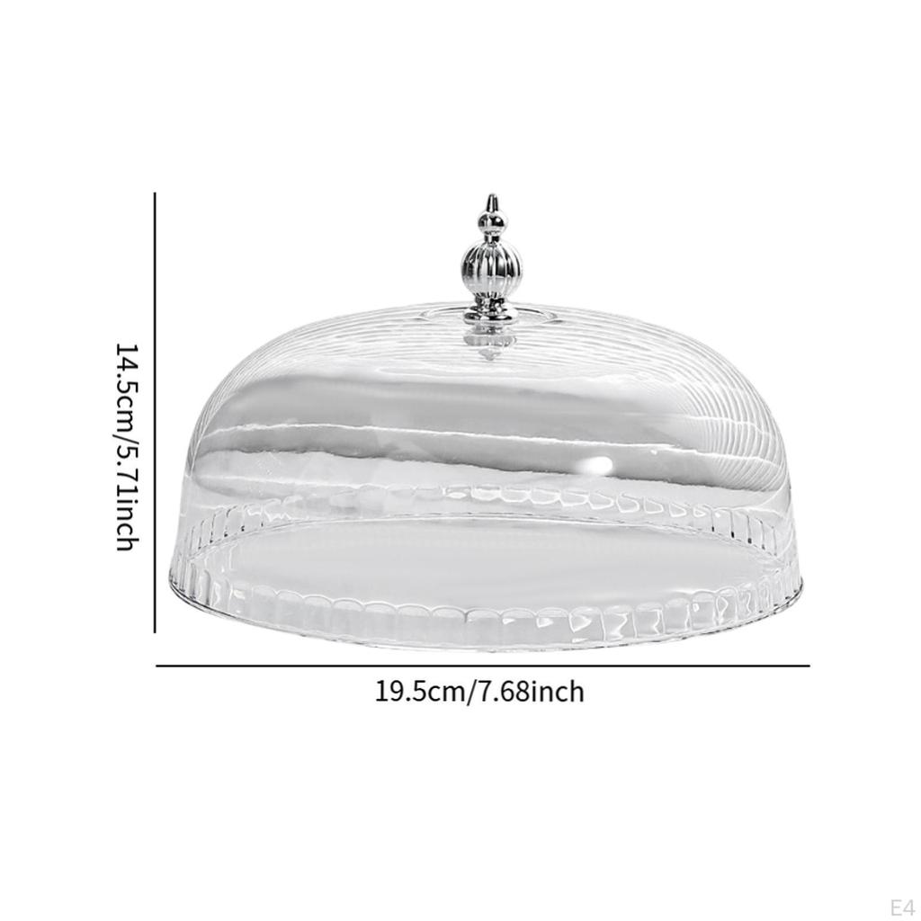 Cake Stand Cover ,Food Dome, Dustproof Top Handle Lid Pastry Display Cloche for Party