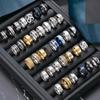 Men's Titanium Stainless Steel Ring Set - 5/8/10/20pcs, Casual Minimalist Stackable Design, Random Shipping