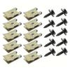 Metal U Clips Car Fender Bumper Protection Trim Installation Screw Base Fasteners Auto Accessory for Modification