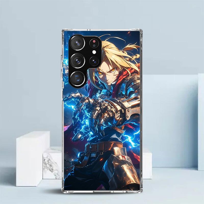 Anime F-ullmetal A-Alchemist Soft Cover for Samsung Galaxy S25 Edge S26 S24 S23 Ultra Phone Case S22 S21 Plus S20 FE Print Patte