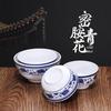 Commercial Melamine Blue & White Rice/Soup Bowl