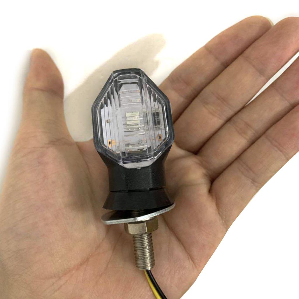 Universal Motorcycle-Turn Signal Light Built-Relay Flasher Led Flowing Water Blinker-Bendable Flashing Signals-Lamp 2pcs