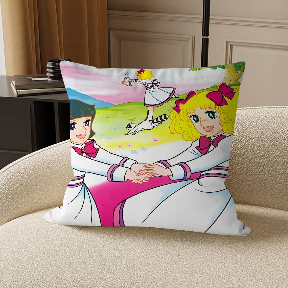 

M-Manga C-Candy C-Candy Cushion Cover Pillowcase Upholstery Sofa Throw Pillow Home Decor Pillowcas 12x12Inch