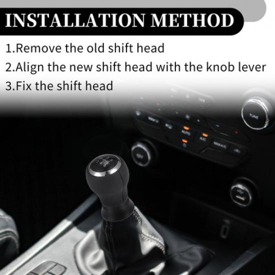 6 Speed Manual Gear Shift Knob Single  for Toyota Yaris 2005-2010 Leather