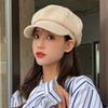 Hat Female Couple Octagonal Hat Spring and Autumn British Retro Painter New Beret Retro Versatile Student