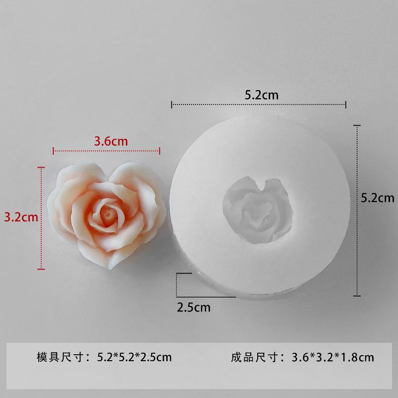 

Aromatherapy Candle Mold Love Rose DIY Rose Candle Companion Gift Fragrant Stone Dropping Grinding Tool