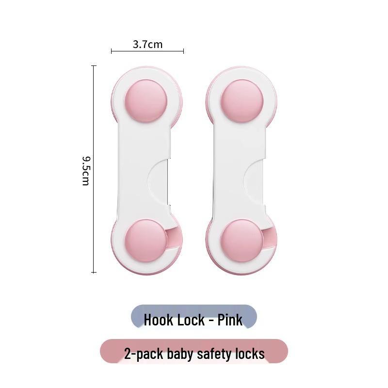 Plastic Door Panel Lock: No-Drill Latch Buckle Clasp