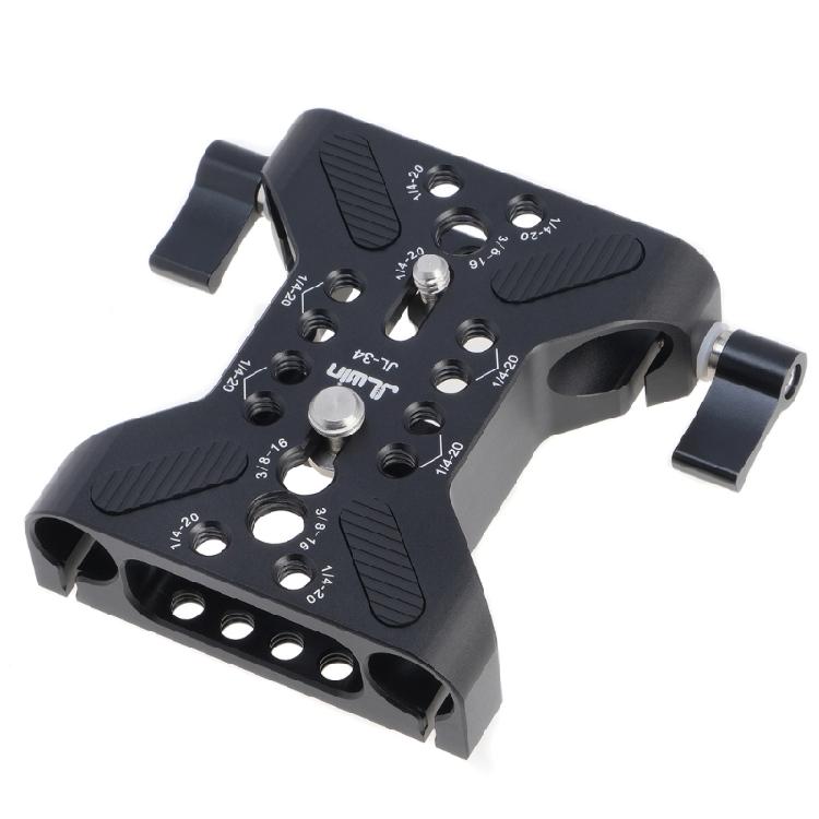 Universal Quick Release System With 15mm Double Hole Tube Clamp Ensuring Stable Camera Support For Photography On Tripods