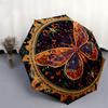 1pc Colorful Butterfly Mandala Design Umbrella with Plastic Handle,Suitable for All Seasons Home Travel Outdoor UmbrellaB1690