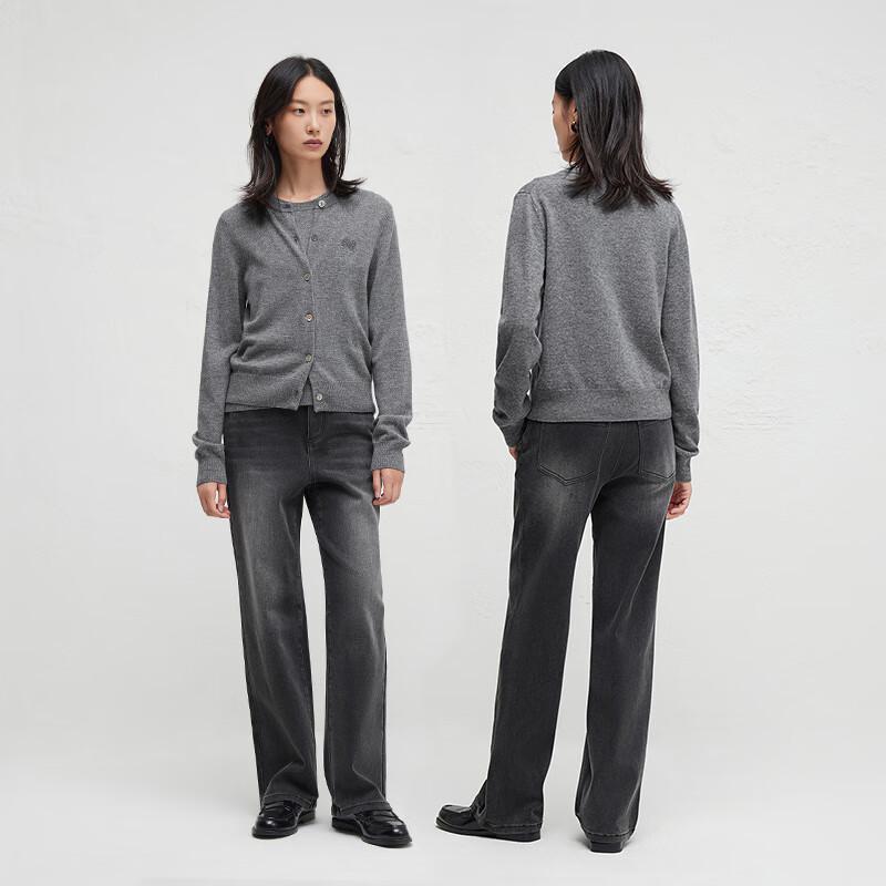 Broadcast Women's 100% Wool Knit Cardigan BDR3UD1936