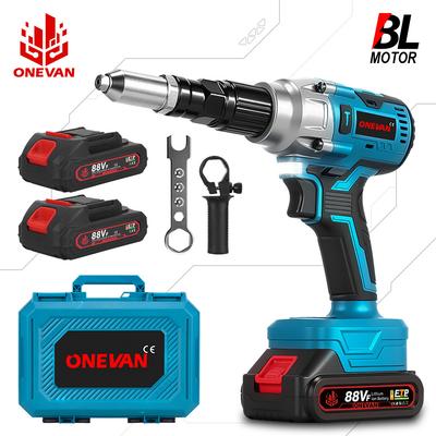 Brushless Electric Rivet Gun Cordless LED Rivet Nut Gun Drill Insert Automatic Riveting Tool For Makita 18V Battery Pin