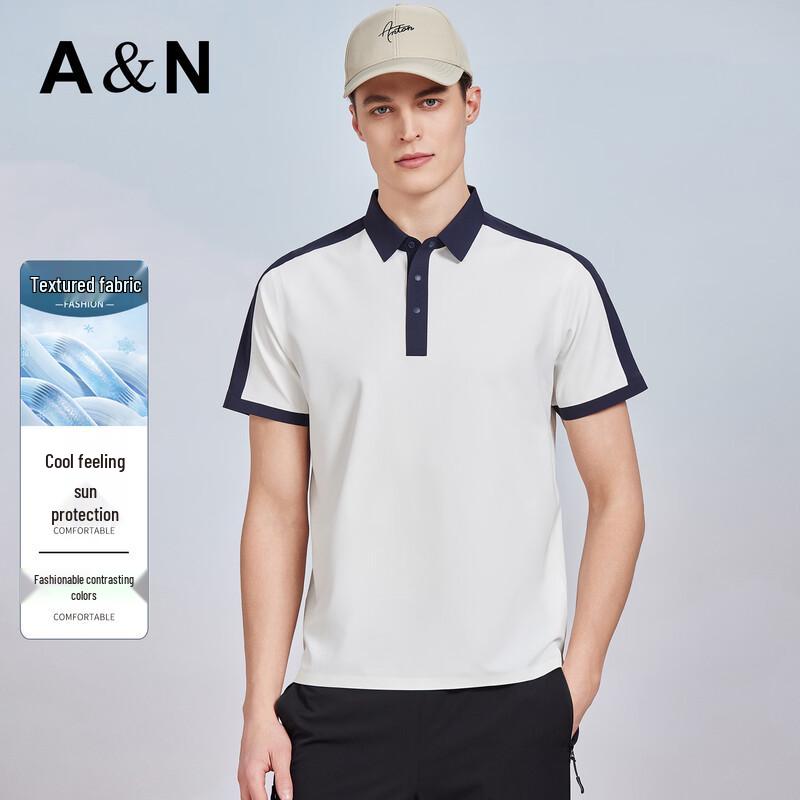 

Men s Ice Silk Cooling Sun Protection Polo Shirt M