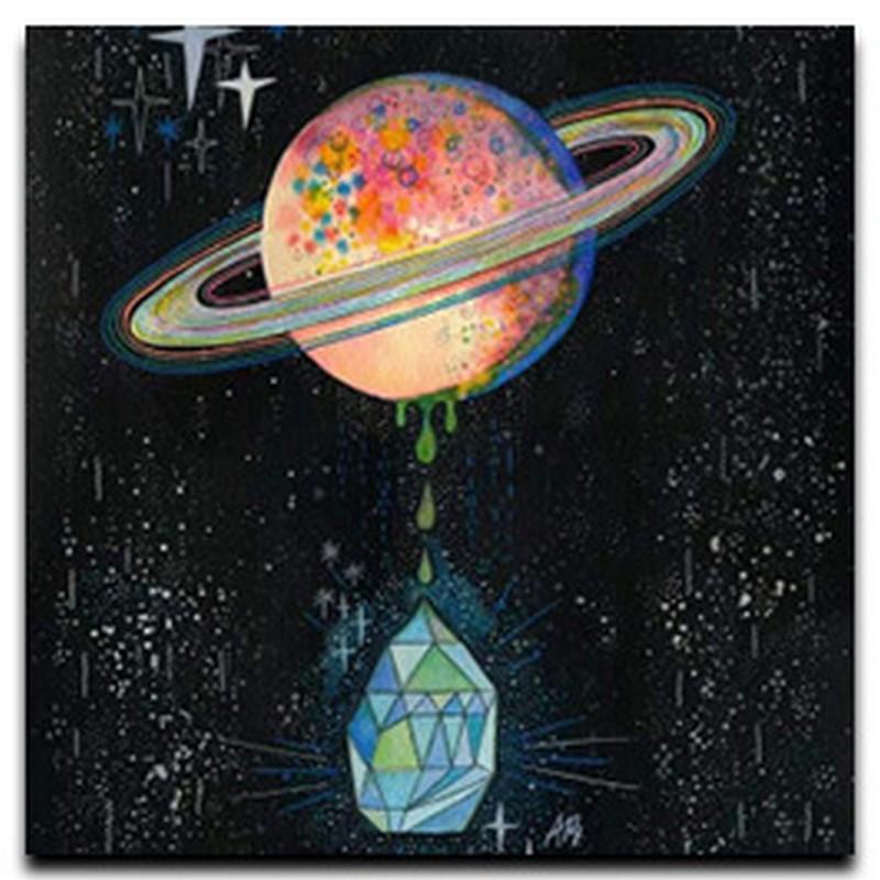 5D Round Diy Diamond Painting Cross Stitch Kits Mosaic Diamond Embroidery Landscape Animals Rhinestone Mosaic Gift Art Kit Home Decoration