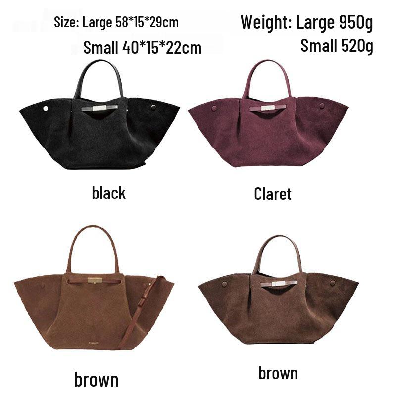 DEMELLIER Wing Suede Tote – Large Capacity, Versatile Women's Commuter Bag