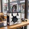 Crack Print Large Tote Bag Fashion Trendy Casual Shopping Handbag Lightweight Durable Daily Use Shoulder Bag for Women