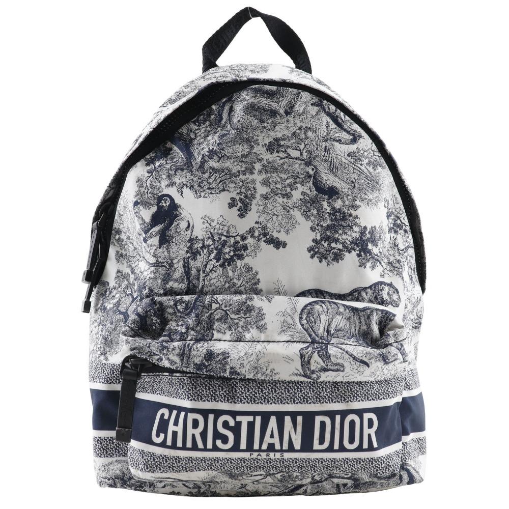 

Dior Small backpack Backpack Daypack M6108SNTJ Toile de Jouy Black / white Nylon Women Used