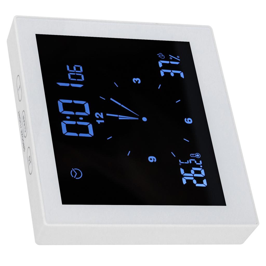 Digitaler Alarm Temperatur Luftfeuchtigkeit Anzeige Uhr Innen Tisch Timer Multifunktional für Haushalt
