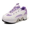 Meisjes Skate Schoenen Wielen Sneakers met Wielen Jongen /Meisje Roller Sneakers Roller Schoenen Vervormbare Schoenen Roller Skate Schoenen Jongens Skate Schoenen