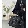 New Punk Style Black Large Capacity Tote Bag, Shoulder Crossbody Handbag for Women, Unique Design