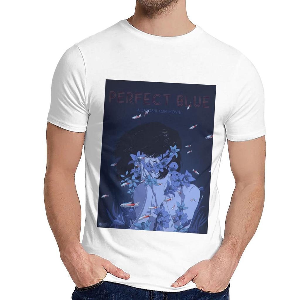 Round Collar Amazing Perfect Blue Satoshi Kon Anime 1997 T Shirt Hip Hop Unisex Soft Slim