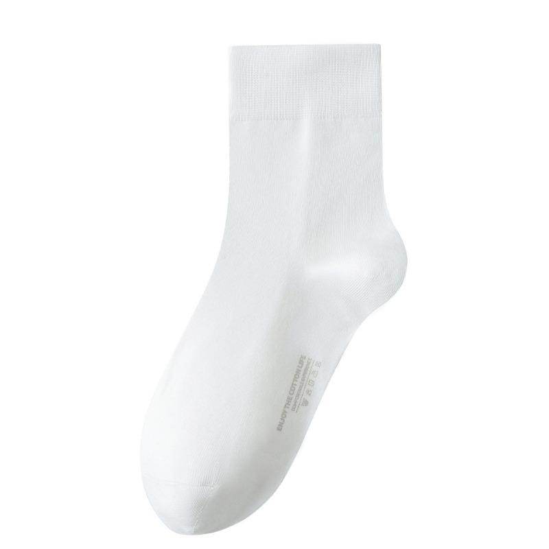 Male Spring and Autumn Cotton Anti Bacterial Deodorant Sweat Absorption Breathable Tube Socks