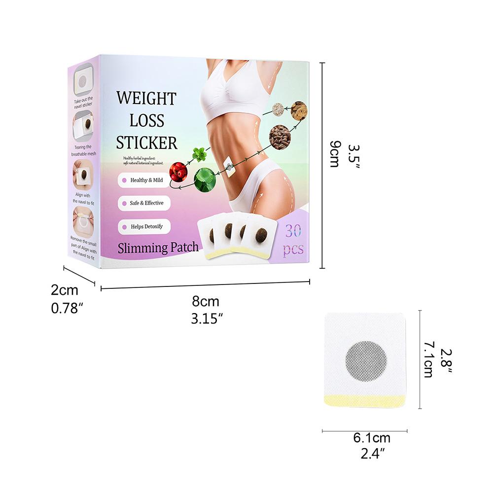 30 Pieces Slimming Detox Patch Belly Button Patch for Slimming Patch Belly Button Patch
