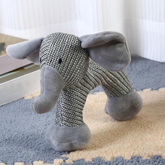 Plush Dog Toy Squeaky Stuffed Animal Dog Chew Toy Cute Animal Design Puppy Teething Toy for All Breeds Relieves Boredom And Anxiety