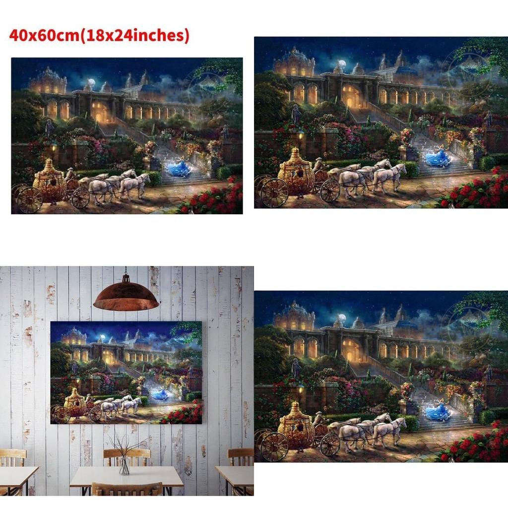 Meerjungfrauen-Prinzessin Leinwand Wandkunst Modernes Märchen Kinderzimmer Dekor Malerei